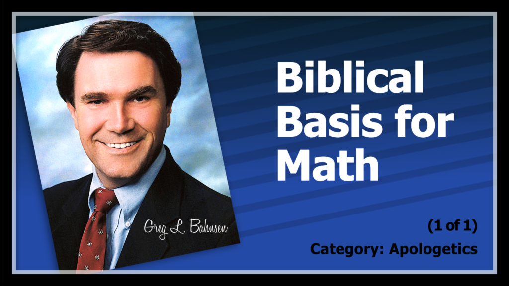 Biblical Basis for Math (1 of 1)